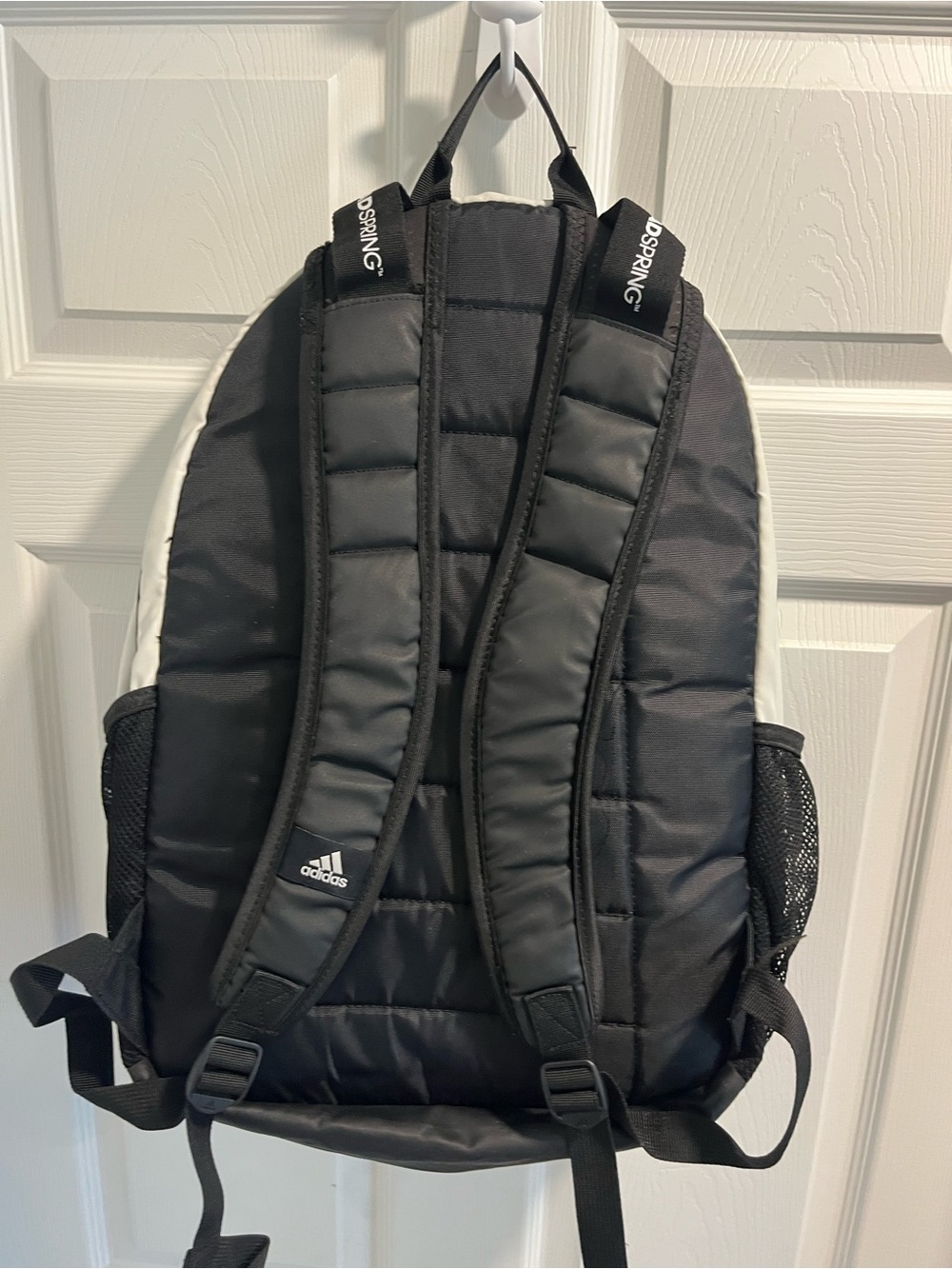 adidas Black and White Padded Everyday Backpack - Picture 2 of 9